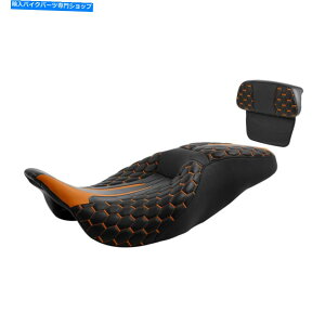 Seats n[[GNgOCh[hOCh14-22ɓK郉C_[̏ȃobNXgpbh Rider Passenger Seat Backrest Pad Fit For Harley Electra Glide Road Glide 14-22