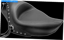 Seats マスタングヴィンテージスタッズ付きオートバイソロシート2004-2021ハーレースポーツスターモデル Mustang Vintage Studded Motorcycle Solo Seat 2004-2021 Harley Sportster Models