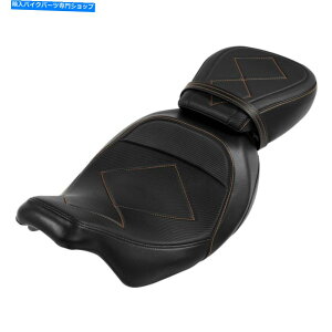 Seats n[[[hLOFLHRGNgXg[gOChɓKhCo[Ə Driver & Passenger Seat Fit For Harley Road King FLHR Electra Street Glide 09-22