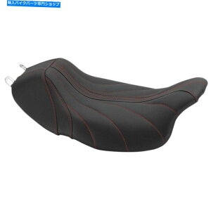 Seats }X^O75059ABubN/bhOreBrAW[j[\V[gn[[c[O Mustang 75059AB Black/Red Gravity Revere Journey Solo Seat Harley Touring 08-Up