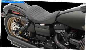 Seats hbOXyVeB[YubNU[_Ch\V[g06-17n[[frbh\_CiFXDL Drag Specialties Black Leather Diamond Solo Seat 06-17 Harley Davidson Dyna FXDL