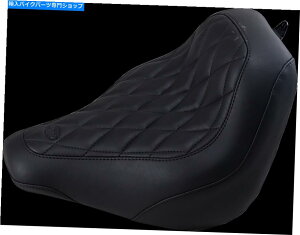 Seats マスタング83035ワイドトリッパーソロシートブラックダイヤモンドフロント - バックレストなし Mustang 83035 Wide Tripper Solo Seat Black Diamond Front - without Backrest