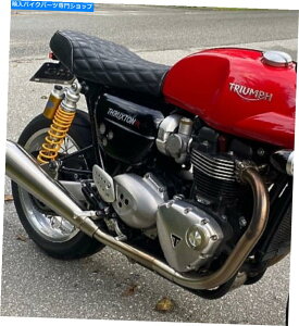 Seats Xs[hcCp̃gCAtV[giAU[jx[XAVAt_ChfUC܂ TRIUMPH SEAT(Real Leather) for Speed Twin include Base,New,Full Diamond Design