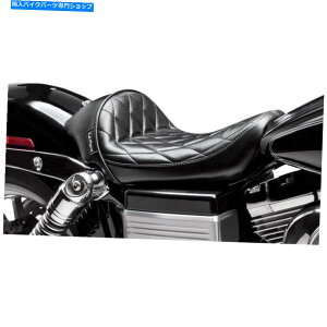 Seats y_ChubNrj[X^uJtF\V[g06-16n[[_CiFLD FXD/WG Le Pera Diamond Black Vinyl Stubs Cafe Solo Seat 06-16 Harley Dyna FLD FXD/WG