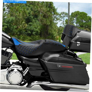 Seats n[[Xg[gOCh[hLOɓKhCo[ȃobNXgpbh14-22 Driver Passenger Seat Backrest Pad Fit For Harley Street Glide Road King 14-22