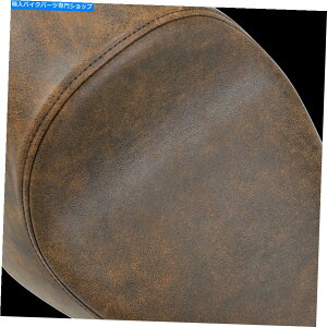 Seats DS�u���E�����U�[�n�[���[�_�r�b�h�\���̂��߂̊��炩�ȒႢ�\���V�[�gSev12 2012-2016 DS Brown Leather Smooth Low Solo Seat for Harley-Davidson Seventy Two 2012-2016�y���s�A���i�z
