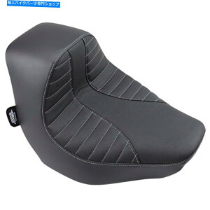 Seats �h���b�O�X�y�V�����YEZ -SOLO�V�[�g-Scorpion�X�e�b�`-Vinyl�i��/��j0802-1273 Drag Specialties EZ-Solo Seat - Scorpion Stitch - Vinyl (Black/Silver) 0802-1273�y���s�A���i�z