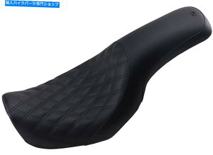 Seats vt@C[iqXeb`2AbvV[g - 06-17n[[_CĩubN806-04-149 Profiler Lattice Stitched 2-Up Seat - Black 806-04-149 For 06-17 Harley Dyna