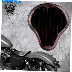 Seats t[X|[cX^[04-20 "OXƃxxbg"ubNAhbhV2̃\V[gV[g Solo Seat seat on frame Sportster 04-20 "Gloss and Velvet" Black and Red V2