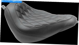 Seats �}�X�^���O���C�h�g���b�p�[�\���V�[�g�u���b�N�_�C�������h�t�����g - �o�b�N���X�g�Ȃ���83008 Mustang Wide Tripper Solo Seat Black Diamond Front - without Backrest #83008�y���s�A���i�z