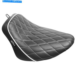 Seats Le Pera Bare Bones Solo Seat -Diamond -Softail '18+iBlack/Whitejly -007dmwtp Le Pera Bare Bones Solo Seat - Diamond - Softail '18+ (Black/White) LY-007DMWTP