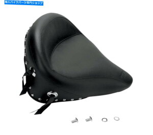 Seats Mustang 75094re[WCh\V[g-Chrome Studded Mustang 75094 Vintage Wide Solo Seat - Chrome Studded