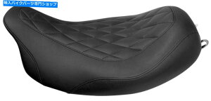 Seats �n�[���[�t���g�D���[�h�O���C�h�E���g��11-13���C�h�g���b�p�[�\���V�[�g�_�C�������h�u���b�N�}�X�^���O Harley FLTRU Road Glide Ultra 11-13 Wide Tripper Solo Seat Diamond Black Mustang