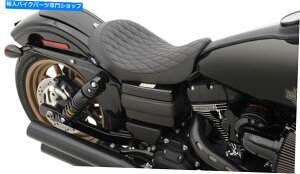 Seats _ChSRU[\V[g - ubNDRSB 0803-0547 for 06-17 Harley Dyna Low Diamond SR Leather Solo Seat - Black DrS. 0803-0547 For 06-17 Harley Dyna