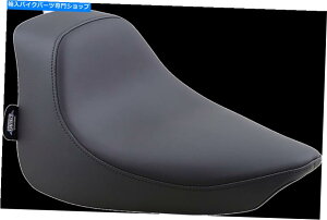 Seats DSubNU[rj[n[[we[WXvK[2000-2003̂߂̊炩ȃ\V[g DS Black Leather Vinyl Smooth Solo Seat for Harley Heritage Springer 2000-2003