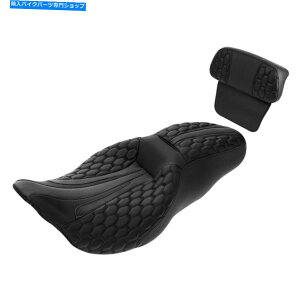 Seats ハーレーツーリングロードグライド14-22 21 USに適したドライバー助手席バックレストパッド Driver Passenger Seat Backrest Pad Fit For Harley Touring Road Glide 14-22 21 US