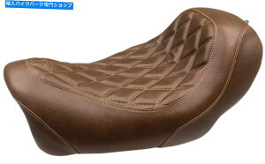 Seats �g���b�p�[�_�C�������h���C�h�u���E���\���V�[�g�t�H���[�h1.5 14-17 HD FXDF�t�@�b�g�{�u Tripper Diamond Wide Brown Solo Seat Forward 1.5 For 14-17 HD FXDF Fat Bob�y���s�A���i�z