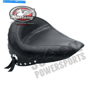 Seats \V[gtg14C`NX^bhFXST\tgGCi1984-1993j Solo Seat Front Width-14in Chrome Studs FXST Softail (1984 - 1993)