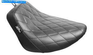 Seats le pera lyr-007ubNxA{[\V[g_Chn[[M8\tgC Le Pera LYR-007 Black Bare Bones Solo Seat Diamond Harley M8 Softail 18-20