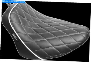 Seats 18-21�n�[���[FLHC���y���x�A�{�[���V�[�g�_�C�������h�z���C�g�p�C�s���O'18+ lyx-007d 18-21 for Harley FLHC LE PERA Bare Bones Seat Diamond White Piping '18+ LYX-007D�y���s�A���i�z
