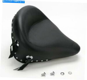 Seats Mustang Vintage Wide Solo Seat -Chrome Studded 75094 Mustang Vintage Wide Solo Seat - Chrome Studded 75094