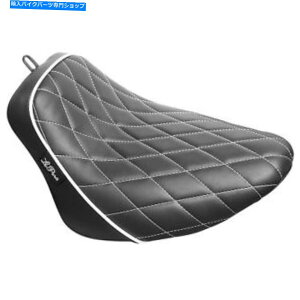 Seats Le Pera Bare BoneszCg_Chrj[\V[gn[[\tgACFXBR FLFB 18-20 Le Pera Bare Bones White Diamond Vinyl Solo Seat Harley Softail FXBR FLFB 18-20