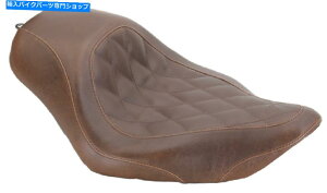 Seats }X^OChgbp[uE_ChXeb`\V[g2004-2006n[[X|[cX^[ Mustang Wide Tripper Brown Diamond Stitch Solo Seat 2004-2006 Harley Sportster