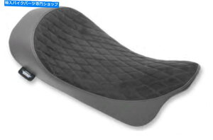 Seats hbOXyVeB[0801-1039[vt@C\V[g - tFCNXG[h_ChXeb` Drag Specialties 0801-1039 Low Profile Solo Seat - Faux Suede Diamond Stitch