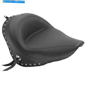 Seats }X^O76240NX^bY\V[ĝ݃n[[06-10 FXST 07-17 FLSTF Mustang 76240 Chrome Studded Solo Seat Only Harley 06-10 FXST 07-17 FLSTF