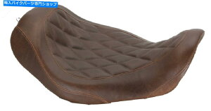 Seats }X^OChgbp[uE_ChXeb`\V[g2006-2017n[[_Ci Mustang Wide Tripper Brown Diamond Stitch Solo Seat For 2006-2017 Harley Dyna