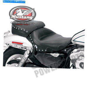 Seats Ch\V[gtg14.5C`B CHR STUD 4.5GAL XL883 Sportster 883 2004-2006 Wide Solo Seat Front Width-14.5in. Chr Stud 4.5gal XL883 Sportster 883 2004-2006