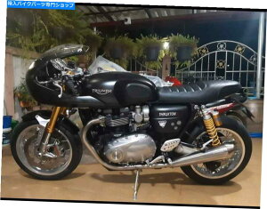 Seats Triumph Thruxton R 1200V[giAU[jɂ́Ax[XAVAjIWbN[܂܂Ă܂ TRIUMPH THRUXTON R 1200 SEAT(Real Leather) include Base,New,Union Jack & Roll