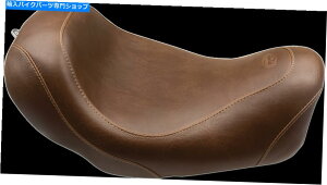 Seats マスタングワイドトリッパーソロシートブラウンスムーズフロント - バックレストなし75034 Mustang Wide Tripper Solo Seat Brown Smooth Front - without Backrest 75034