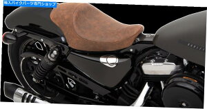 Seats hbOXyVeBuEU[3/4\V[g04-19n[[X|[cX^[XLL XLC Drag Specialties Brown Leather 3/4 Solo Seat for 04-19 Harley Sportster XLL XLC
