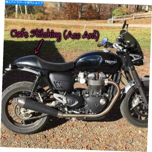 Seats Xs[hcĈ߂̃gCAtV[giAU[jx[XAJtFiKAjfUC TRIUMPH SEAT(Real Leather) for Speed Twin include Base, Cafe (Ass Ant) Design