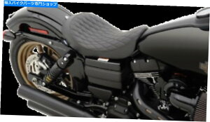 Seats hbOXyVeB[YubNU[_Ch\V[g06-17n[[frbh\_CiFXDL Drag Specialties Black Leather Diamond Solo Seat 06-17 Harley Davidson Dyna FXDL