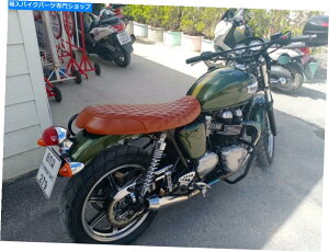 Seats Triumph T100�i2001-2015�j�V�[�g�AThruxton900�i���A�����U�[�j�ɂ̓x�[�X�A�t���_�C�������h���܂܂�Ă��܂� TRIUMPH T100(2001-2015) SEAT,THRUXTON900(Real Leather) include Base,Full Diamond�y���s�A���i�z