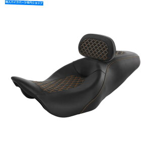Seats n[[c[OɓKC_[obNXgpbhthCo[2009-2022 Driver Passenger Seat w/ Rider Backrest Pad Fit For Harley Touring 2009-2022