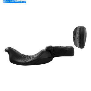 Seats ドライバーライダーの助手席w/sissy barバックレストハーレーツアーにフィット09-22 Driver Rider Passenger Seat w/Sissy Bar Backrest Fit For Harley Touring 09-22