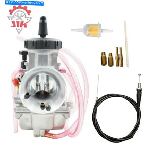 Carburetor PWK 016-148 KEIHIN 33mm PWK33p̖{̃Lu^[Y/XbgP[u PWK Genuine Carburetor Carb/Throttle Cable For 016-148 Keihin 33mm PWK33