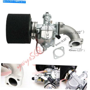 Carburetor ~Nĵ߂VM22 26mmLu^[zCpCv110 125 140 CCsbgv_[goCN For Mikuni VM22 26mm Carburetor Intake Pipe 110 125 140 cc Pit Pro Dirt Bike