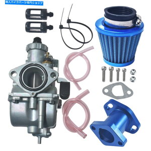 Carburetor VM22Lu^[ێpCvCtH[hvf^[212cc gx200u[ VM22 Carburetor Intake Pipe Mainfold Adapt Kit for Predator 212cc GX200 Blue