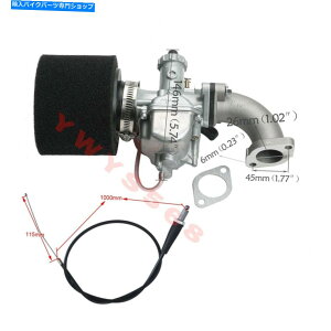 Carburetor ~NjVM22 26mmLu^[CbgpCvXbgP[uGAtB^[_[goCNp For Mikuni VM22 26mm Carburetor Inlet Pipe Throttle Cable Air Filter Dirt Bike