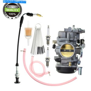 Carburetor ჉C_[iCggĈ߂̐VCVLu^[YAZu40mm 27490-04 New CV Carburetor Carb Assembly For Low Rider Night Train 40MM 27490-04