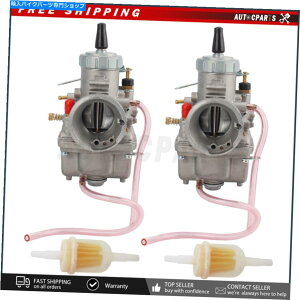 Carburetor �z���_CB350 CB350G CB360G CL350 1973�̔R���t�B���^�[�t��2�{�̍��L���u���^�[ 2x Left Carburetor With Fuel Filter For Honda CB350 CB350G CB360G CL350 1973�y���s�A���i�z