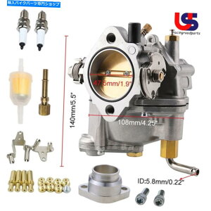 Carburetor ̃X|[cX^[1000I[goĈ߂̃Lu^[X[p[EV[czC}jz[ht Carburetor Super E Shorty For Many Sportster 1000 Motorcycles w/ Intake Manifold