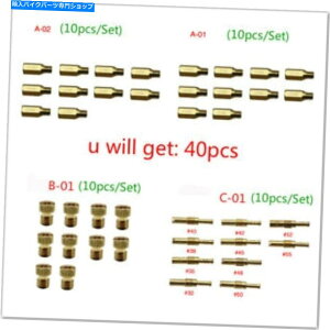 Carburetor Part キャブレター30pcメインジェット+10pc炭水化物用スロージェット/パイロットジェットキット Carburetor 30Pc Main Jets+10Pc Slow Jets/Pilot Jet Kit for Carbs