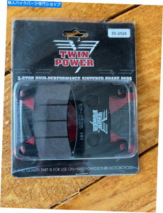 Fenders �c�C���p���[-HD6028-CU-H-D�p��X�X�g�b�v�Č��u���[�L�p�b�h Twin Power - HD6028-CU - X-Stop Sintered Brake Pads for H-D�y���s�A���i�z