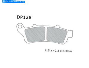 Brake Pads DP Standard Brake PadsDP128 Honda VFR800C^[Zv^[1998-2005 DP Standard Brake Pads #DP128 Honda VFR800 Interceptor 1998-2005