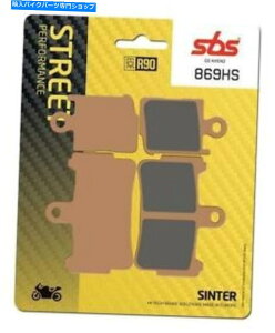 Brake Pads SBS 869 HSV^[[^[TCNtgu[LpbhHonda VFR 1200 F 2010- 2019 SBS 869 HS SINTER MOTORCYCLE FRONT BRAKE PADS HONDA VFR 1200 F 2010 - 2019